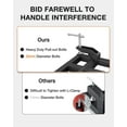 thumbnail image 3 of Heavy Duty Clamp-On Debris Forks for 48" Tractor Bucket - 5-Tine Pallet Forks, 2500LB Capacity - Quick Attach Attachment for Tractor or Skid Steer Loader, 3 of 15
