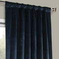 thumbnail image 3 of Half Price Drapes Eternal Blue Heritage Plush Velvet Room Darkening Curtains (1 Panel), 50W X 120L, 3 of 6
