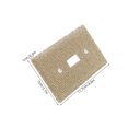 thumbnail image 2 of OULII 2Ud Placas De Cubierta Para Interruptor Con Dorado Y Pedrería Para Elegantes, 2 of 7
