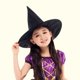 thumbnail image 3 of Sombrero de bruja creativo, genial y atractivo para niña, gorra con visera negra, sombrero de bruja, decoración de fiesta para Halloween, 3 of 7