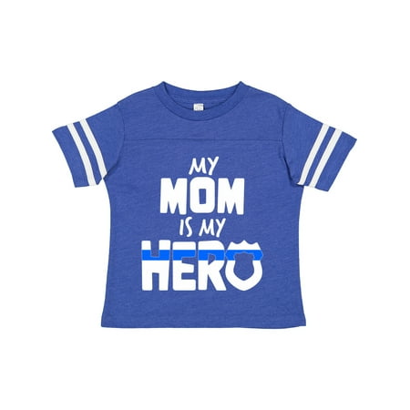 

Inktastic My Mom is My Hero Police Officer Family Gift Toddler Boy or Toddler Girl T-Shirt