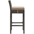 thumbnail image 2 of Modway Conduit Outdoor Patio Wicker Rattan Bar Stool in Brown Mocha, 2 of 3