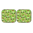 thumbnail image 7 of Kll Cute Green Frog Windshield Sun Shade 2-Piece Foldable Car Front Window Sunshade For Most Sedans Suv Truck - Auto Sun Blocker Visor Protector Blocks Max Uv Rays - Medium, 7 of 7