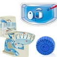 thumbnail image 6 of 24 Automatic Bleach Toilet Bowl Cleaner Stain Remover Blue Tab-Tablet Flush Tank, 6 of 6