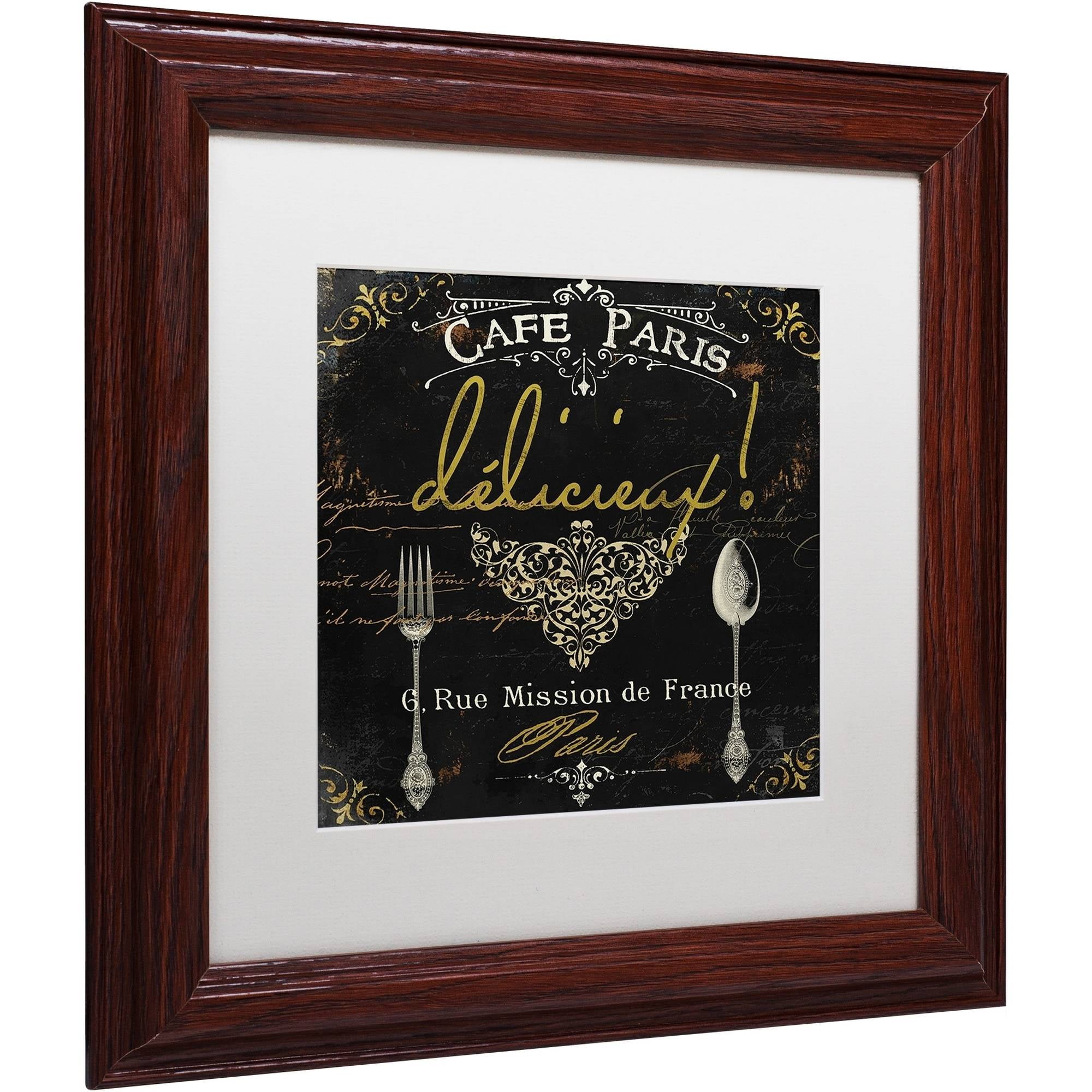 Trademark Fine Art "La Cuisine III" Canvas Art by Color Bakery White Matte, Wood Frame