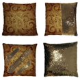 thumbnail image 1 of EREHome Damask Pattern Reversible Mermaid Sequin Pillow Case 20x20 inches, 1 of 3
