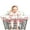 Full Bloom, variant on Binxy Baby 2-in-1 Cushy High Chair Cover and Shopping Cart Cover for Baby, Comfortable Cover for Grocery Cart, Universal Fit Cart Cover for Babies, Includes Storage Pouch - Black