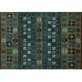 thumbnail image 1 of Ahgly Company Indoor Rectangle Abstract Light Blue Modern Area Rugs, 6' x 9', 1 of 4