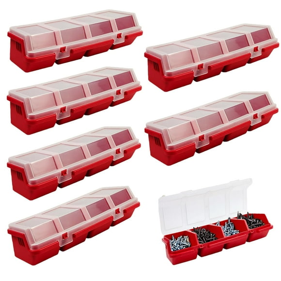 Caja Organizadora YEXEXINM 6 Piezas para Tornillos 30x10x6 cm