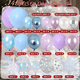 thumbnail image 2 of Decoracion Con Globos Copos De Nieve Cumpleaños Para Fiesta Xtellar multicolor, 2 of 3