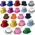 FCHat British Style Adult/Kids Flat Top Hat Prom Carnivals Party