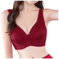 thumbnail image 5 of Hessimy Women's Front Close Shaping Wirefree Bras, Plus Size Comfort Seamless Bralettes Full-Coverage Wireless Push Up Bra Breathable(RD1,36), 5 of 5