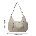 thumbnail image 3 of MTBLYS Women Nylon Crossbody Bag Large Capacity Water Resistant Versatile Shoulder Bag Commute Daily Carry Zipper Closure 1 Pack, 3 of 6