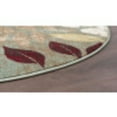 thumbnail image 5 of Deco Transitional 5' Round Seafoam and Red Polypropylene Indoor Area Rug, 5 of 6