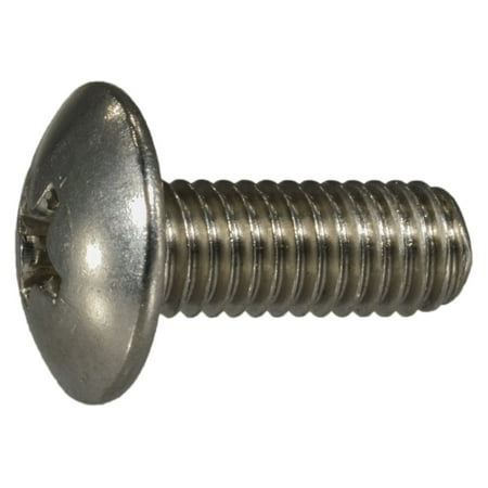 

#10-32 x 1/2 18-8 Stainless Phillips Truss Head Machine Screws (12 pcs.)