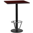 thumbnail image 1 of Flash Furniture 24" Square Laminate Top Pub Table in Mahogany, 1 of 4