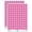 Hot Pink, variant on Number 0 Zero Cute Typewriter Font 200+ Round Stickers - Dark Blue - Matte Finish - 0.50" Size