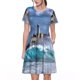 thumbnail image 1 of Balery Lighthouse in Havana Vestidos sueltos de manga corta para mujer, vestidos de verano 2025, vestidos casuales de corte A con vuelo., 1 of 6