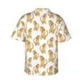 Balery Labrador Retriever Dog Print Men's Hawaiian Shirts Short Sleeve