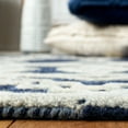 thumbnail image 5 of SAFAVIEH Abstract Torrey Geometric Wool Area Rug, Navy/Ivory, 3' x 5', 5 of 12