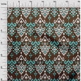 thumbnail image 2 of oneOone Viscose Jersey Fabric Damask Ikat Decor Fabric Printed BTY 60 Inch Wide, 2 of 5