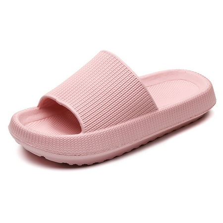 

IGGreen Solid color Cloud slippers for Women and Men Slippers Non-Slip Shower Slides Cushioned Thick Sole Sandals