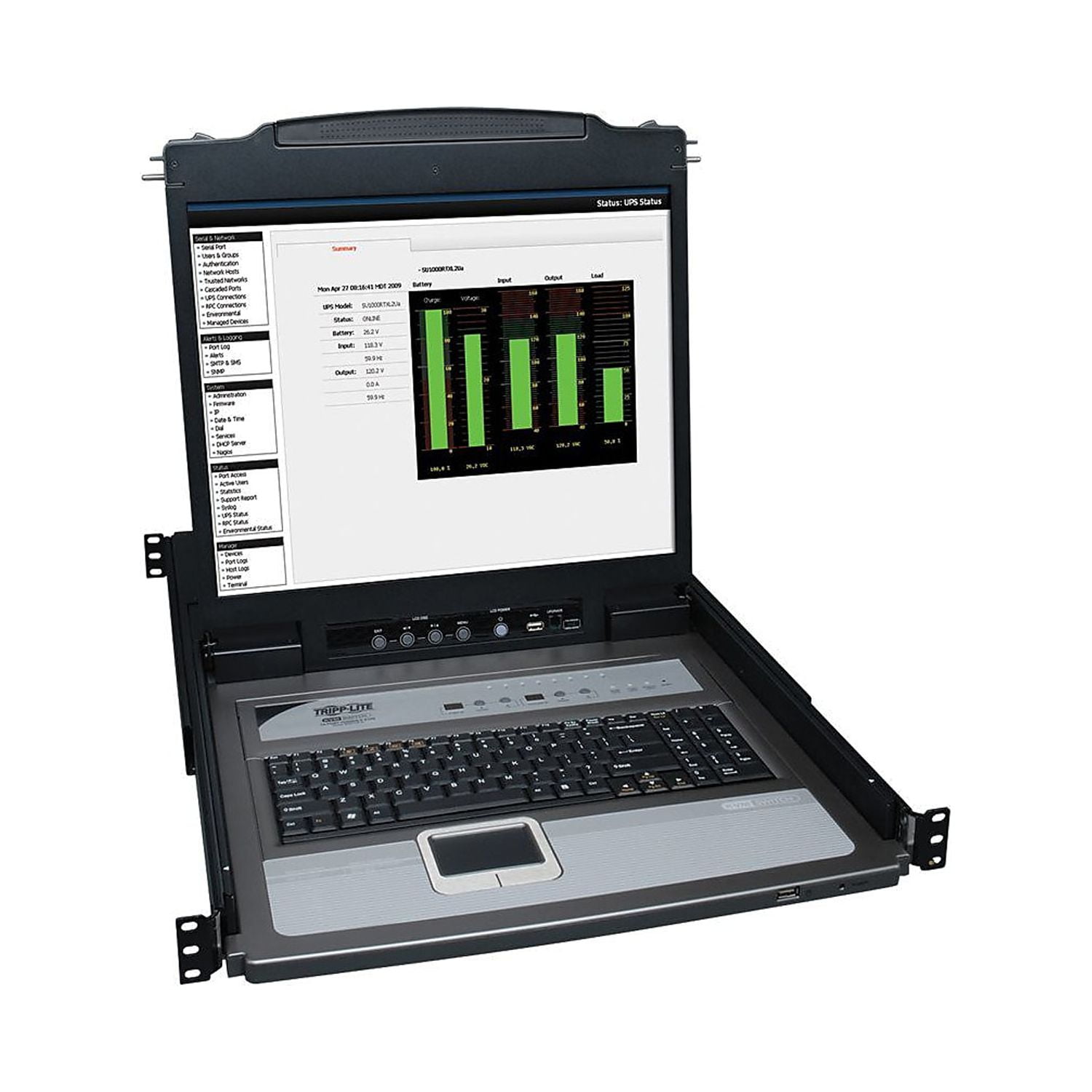 Tripp Lite NetDirector Console RM LCD KVM Switch with 8 Cables