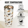thumbnail image 4 of 30oz Insulated Stainless Steel Tumbler with Handle & Flip Straw - Horse Lover Gift, Leakproof Travel Mug for Coffee & Water - Gym, Office, Car, Outdoors, Sports, 4 of 6
