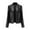 Black, variant on Tejiojio Coats Clearance Women's Slim Leather Stand Collar Zip Motorcycle Suit Belt Coat Jacket Tops
