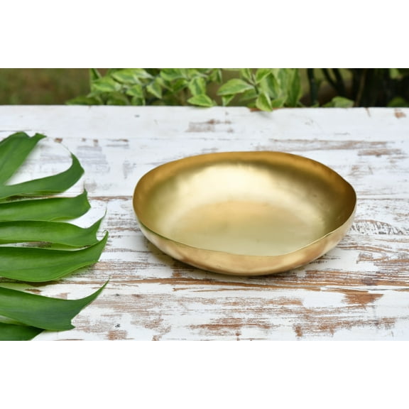 De Kulture Works Pure Brass Large Centerpiece Bowl Aroma Diffuser 8 inches Diameter