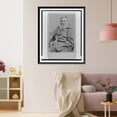 thumbnail image 3 of Historic Framed Print, [Three-quarter length portrait of an elderly convict, facing slightly left], 17-7/8" x 21-7/8", 3 of 9