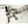 thumbnail image 5 of Kingston Brass KS1218AX Heritage Wall Mount Bathroom Faucet, Brushed Nickel, 5 of 5