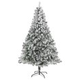 thumbnail image 2 of 7ft. Flocked Rock Springs Spruce Artificial Christmas Tree with 800 Bendable Branches, 2 of 10