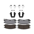 thumbnail image 2 of CarLights360 For Pontiac Aztek 2001 02 03 04 2005 Brake Pads | Ceramic Friction | 41.1 Millimeters / 1.62 Inches Inner Pad Height, 2 of 4