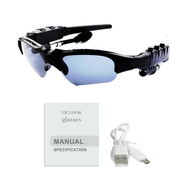 AMERTEER Wireless Bluetooth MP3 Sunglasses Polarized Lenses Music Sunglasses V5.0 Stereo Handfree Headphone for iPhone Samsung Most Smartphone or PC Walmart Business Supplies
