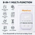 thumbnail image 4 of Baby Essentials Bottle Warmer8-in-1Fast Heating for Breastmilk and Formula,Baby Registry Search,with Accurate Temperature Control and Automatic Shut-Off,with Defrost,Keep Warm,for All Bottles, 4 of 11
