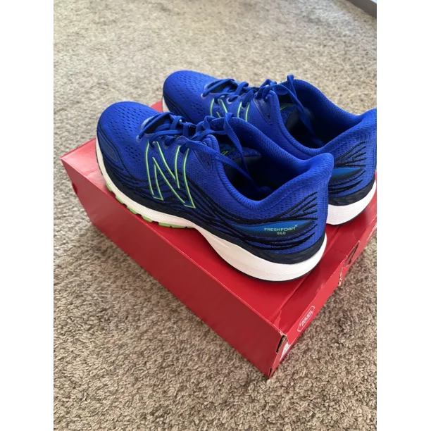 New Balance Fresh Foam 860v12 Mens Size 10 Blue Black Running Shoes