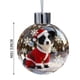 thumbnail image 3 of Adornos Navideños de Nieve para Perros | Bola de Cristal con Figuras de Cachorros con Gorro de Papá Noel | Varias Razas, Incluyendo Pastor Alemán, Chihuahua y Corgi | Decoración Colgante para Árbol d, 3 of 6