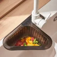 thumbnail image 4 of Cesta de drenaje triangular para fregadero de polipropileno de suministros sencillos para cocina, colador de restos, escurridor de cisne, soporte para esponjas de frutas y verduras, 4 of 6