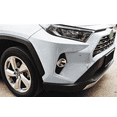 thumbnail image 3 of Chrome Front Fog Light Lamp Cover Trim ABS for Toyota RAV4 2019-2024 Accessories, 3 of 4