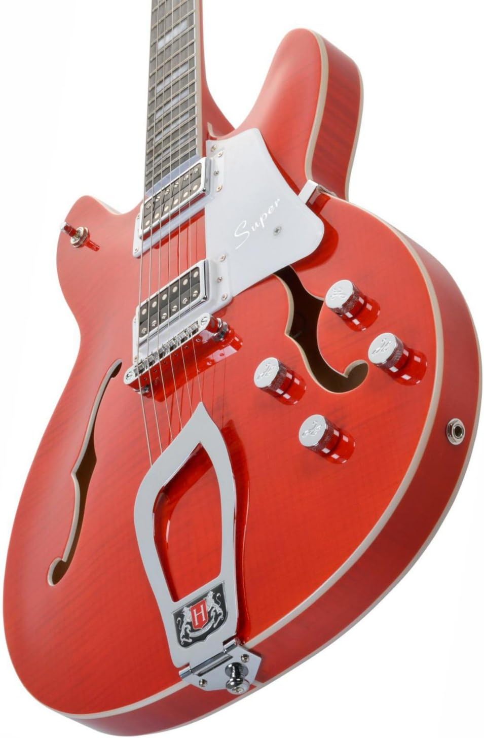 Hagstrom Super Viking Flame Maple Electric Guitar Mandarin