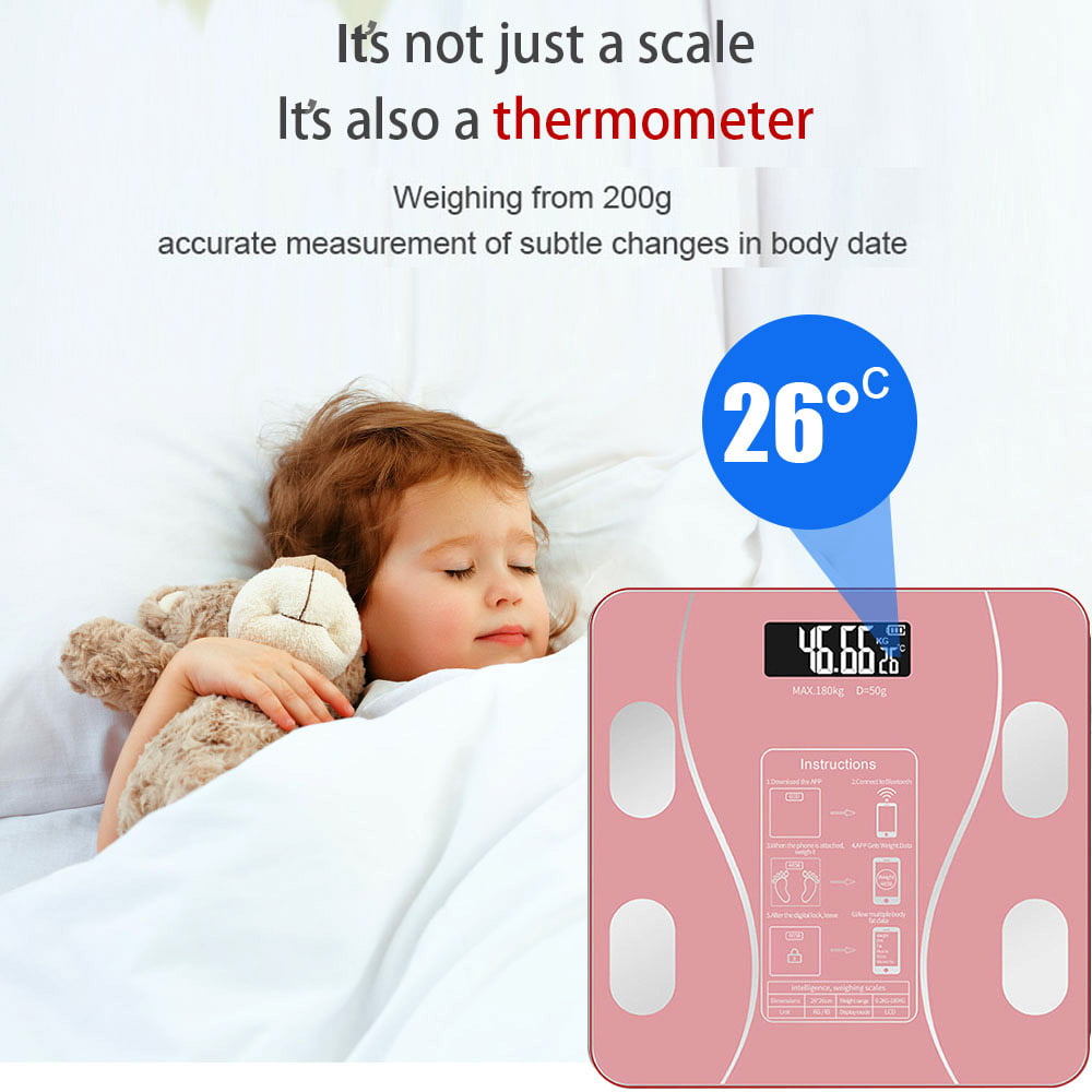Body Fat Scale, High Accurate Measurement Digital Smart Bathroom Scale, Digital  Bathroom Scale with Bluetooth by iOS and Android App, 13 Function Body  Analysis, 180 kg / 400 lb – AICOOK