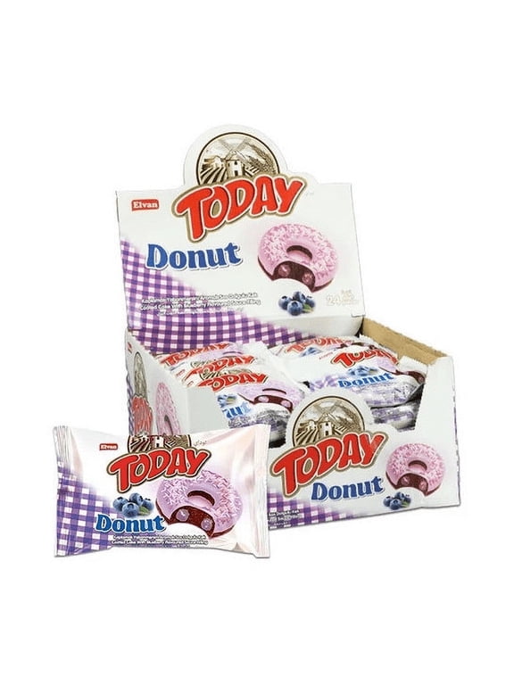 Donut Cake Blueberry 35Gr. 24 Pieces (1 Box)