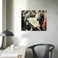 thumbnail image 3 of Nawypu 50s Style Rock N Roll Dance Poster Art Canvas Print Wall Decor Room Living Room Bathroom Kitchen Decor Gift (20x16 inch- Framed), 3 of 4