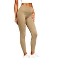 thumbnail image 4 of Leggings for Women High Waisted Tummy Control Workout Yoga Pants Khaki Gym Lounge Leggings Size S, 4 of 8