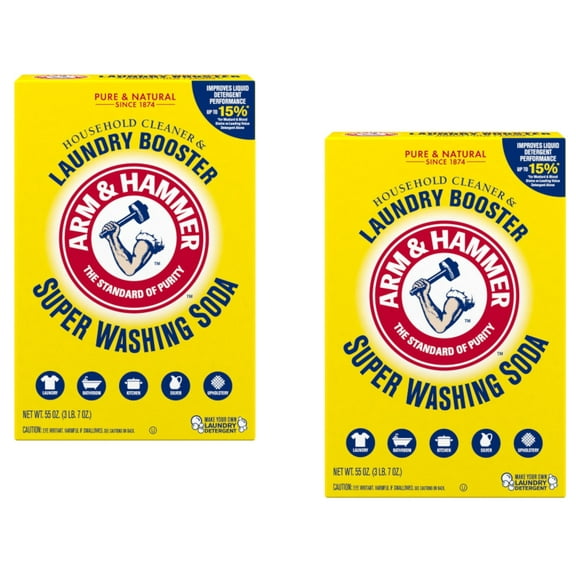 ARM & HAMMER Super Washing Soda 55 Oz Box (Pack of 2)
