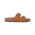 thumbnail image 2 of Women's Cork Footbed Sandals With Adjustable Buckles Slip On Platform Slides Sandals, 2 of 5