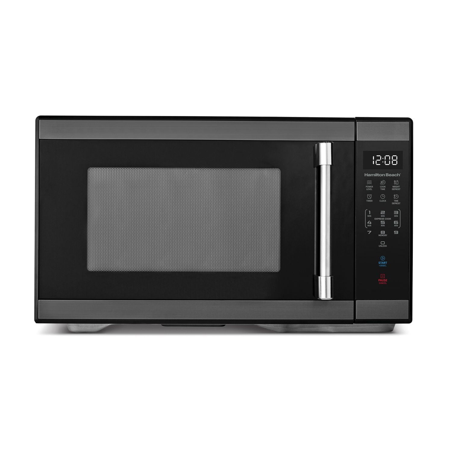 Hamilton Beach 1.1 Cu ft Countertop Microwave Oven, Black