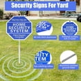 thumbnail image 3 of 2-Pack Protected By Home Security System Signs for Yard - Police Dispatch Connected Warning Sign with Ground Stake, Alarm Signs for Home Security Rust Free 40 mil Reflective Aluminum - UV Protected, 3 of 4