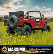Massimo Mini 125 Go Kart 125cc 9HP, 2WD, 4 Stroke Automatic Go Cart - Red